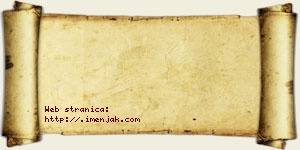 Jana Džurnov vizit kartica